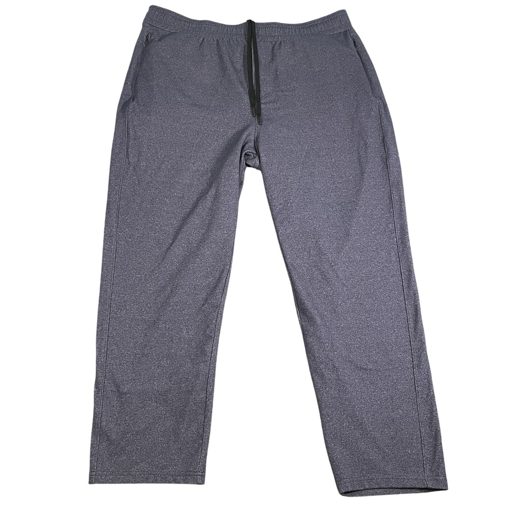 Public Rec All Day Every Day Sweatpants Men 42x30 Blue Zipper Pockets Athleisure